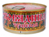 Говядина тушеная высший сорт Хохлома Балтийский МКК, 325 г, ж/б изображение на сайте Михайловского рынка